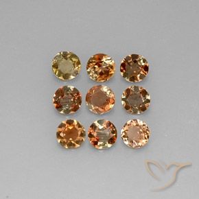 Gemme di Andalusite Multicolore naturale da 2.06 ct, Rotondo, VS