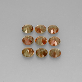 Andalusite naturale multicolore da 2,09 ct, taglio rotondo, VS