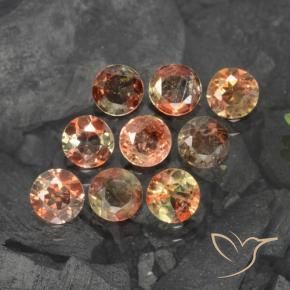 Gemme di Andalusite Multicolore naturale da 1.90 ct, Rotondo, VS