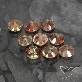 Gemme di Andalusite Multicolore naturale da 1.90 ct, Rotondo, VS