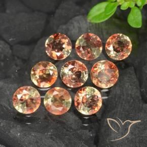 Gemme di Andalusite Multicolore naturale da 2.12 ct, Rotondo, VS