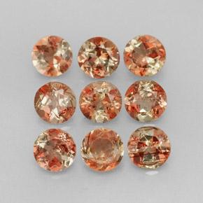 Andalusite naturale multicolore da 2,30 ct, taglio rotondo, VS