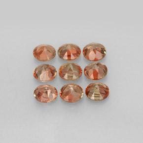 Andalusite naturale multicolore da 2,30 ct, taglio rotondo, VS