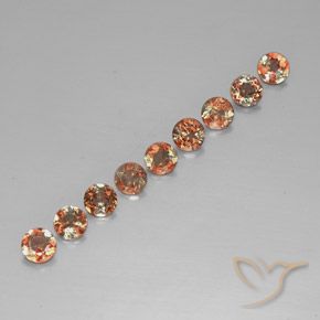 Gemme di Andalusite Multicolore naturale da 2.10 ct, Rotondo, VS