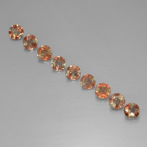 Gemme di Andalusite Multicolore naturale da  ct, Taglio rotondo, VS