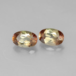 Gemme di Andalusite Multicolore naturale da  ct, Taglio ovale, VS