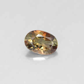 Andalusite Multicolore naturale da 0.43 ct, Taglio ovale, VS