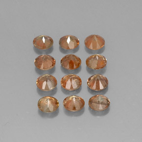 Andalusite naturale multicolore da 3,09 ct, taglio rotondo, VS-SI