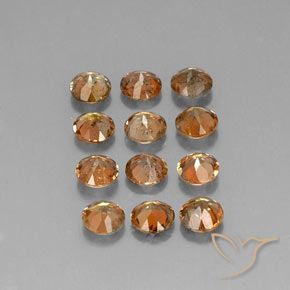 Gemme di Andalusite Multicolore naturale da 3.07 ct, Rotondo, VS-SI