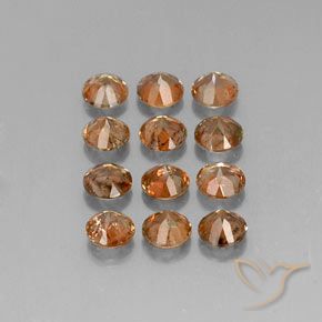 Gemme di Andalusite Multicolore naturale da 3.30 ct, Rotondo, SI