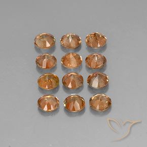 Gemme di Andalusite Multicolore naturale da 3.09 ct, Rotondo, VS-SI