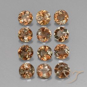 Gemme di Andalusite Multicolore naturale da 2.93 ct, Rotondo, SI