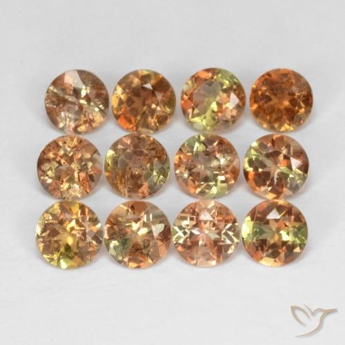 Gemme di Andalusite Multicolore naturale da 3.23 ct, Rotondo, VS-SI
