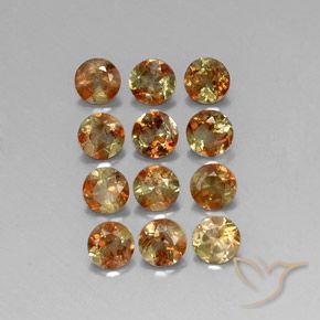 3.06ctw Naturale Multicolore Andalusite, Rotondo, VS-SI
