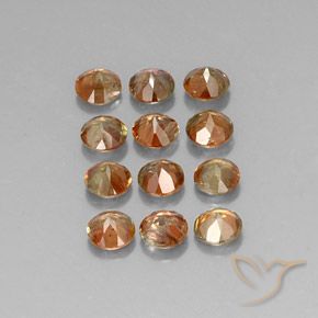 Gemme di Andalusite Multicolore naturale da 3.06 ct, Rotondo, VS-SI