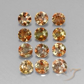 Gemme di Andalusite Multicolore naturale da 2.47 ct, Rotondo, VS-SI