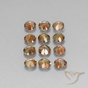 Gemme di Andalusite Multicolore naturale da 2.47 ct, Rotondo, VS-SI