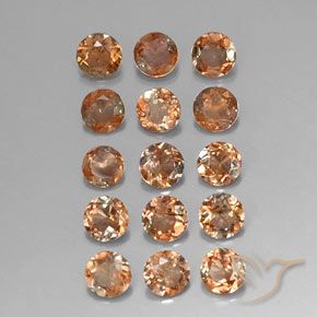 Gemme di Andalusite Multicolore naturale da 3.43 ct, Rotondo, VS-SI