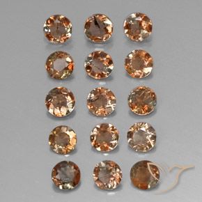 Gemme di Andalusite Multicolore naturale da 3.21 ct, Rotondo, VS-SI