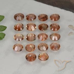 Gemme di Andalusite Multicolore naturale da 4.23 ct, Rotondo, VS-SI