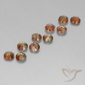 Gemme di Andalusite Multicolore naturale da 2.48 ct, Rotondo, VS-SI
