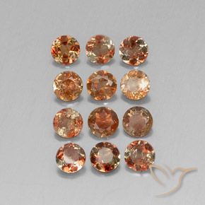 2.84ctw Naturale Multicolore Andalusite, Rotondo, VS-SI