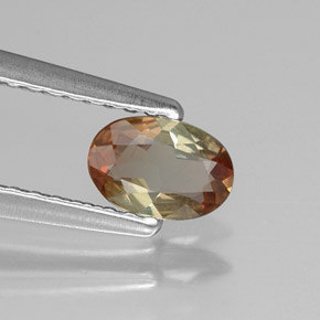 Andalusite Multicolore naturale da 0.32 ct, Taglio ovale, VVS-VS