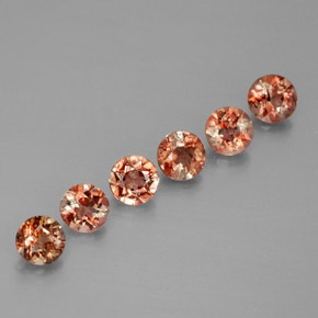 Gemme di Andalusite Multicolore naturale da 1.26 ct, Taglio rotondo, VS