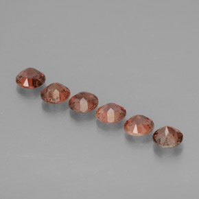 Gemme di Andalusite Multicolore naturale da 1.26 ct, Taglio rotondo, VS