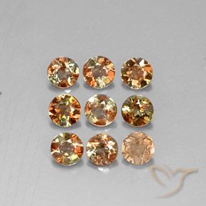 Andalusite naturale multicolore da 1,93 ct, taglio rotondo, VS