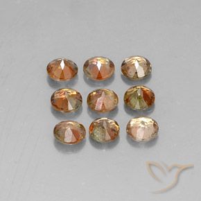Andalusite naturale multicolore da 1,93 ct, taglio rotondo, VS