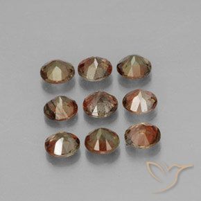 Gemme di Andalusite Multicolore naturale da 1.78 ct, Rotondo, VS