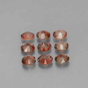 Gemme di Andalusite Multicolore naturale da 1.43 ct, Taglio rotondo, VS