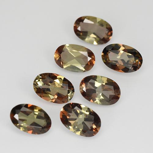 Andalusite naturale multicolore da 3,05 ct, taglio ovale, VS-SI