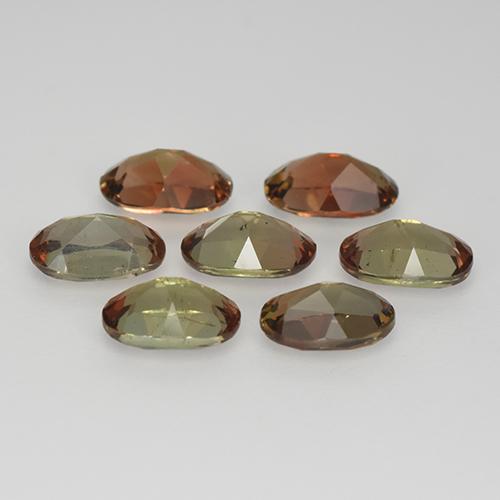 Andalusite naturale multicolore da 3,05 ct, taglio ovale, VS-SI