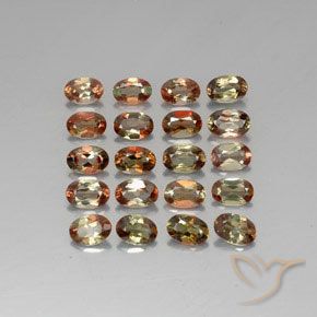 Gemme di Andalusite Multicolore naturale da 8.19 ct, Ovale, VS-SI