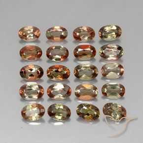Gemme di Andalusite Multicolore naturale da 8.19 ct, Ovale, VS-SI