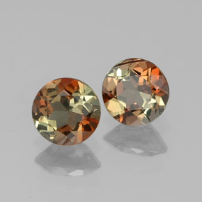 Gemme di Andalusite Multicolore naturale da  ct, Taglio rotondo, VS