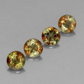 Gemme di Andalusite Multicolore naturale da  ct, Taglio rotondo, VS-SI