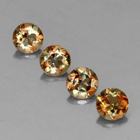 Gemme di Andalusite Multicolore naturale da  ct, Taglio rotondo, VS