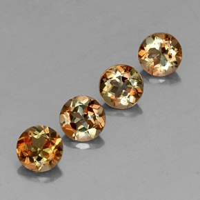 Gemme di Andalusite Multicolore naturale da  ct, Taglio rotondo, VS