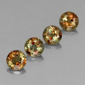 Gemme di Andalusite Multicolore naturale da  ct, Taglio rotondo, VS