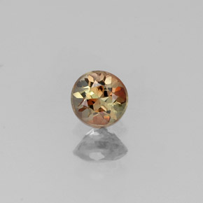 Andalusite naturale multicolore da 0,22 ct, taglio rotondo, VS