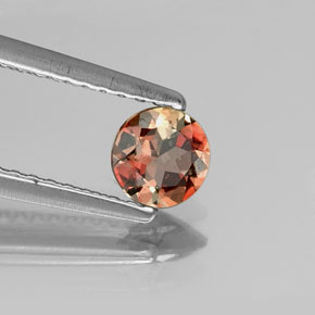 Andalusite Multicolore naturale da 0.32 ct, Taglio rotondo, VS