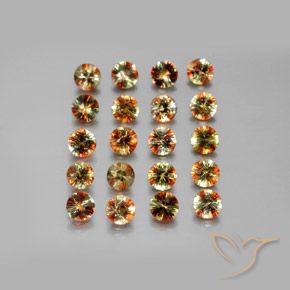 Gemme di Andalusite Multicolore naturale da 3.66 ct, Rotondo, VS