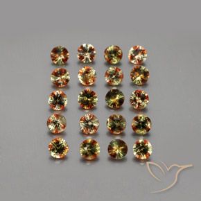 3.79ctw Naturale Multicolore Andalusite, Rotondo, VS