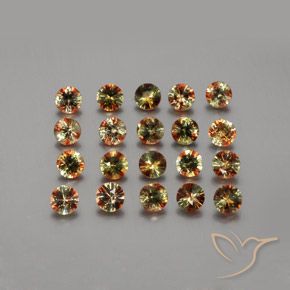 Gemme di Andalusite Multicolore naturale da 3.79 ct, Rotondo, VS