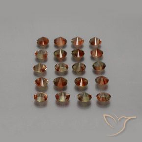 Gemme di Andalusite Multicolore naturale da 3.79 ct, Rotondo, VS