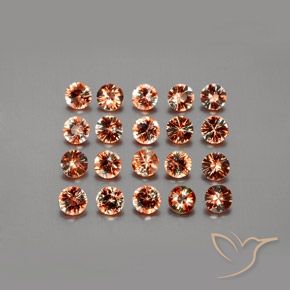 Gemme di Andalusite Multicolore naturale da 3.57 ct, Rotondo, VS