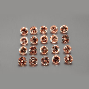 Gemme di Andalusite Multicolore naturale da 3.57 ct, Taglio rotondo, VS